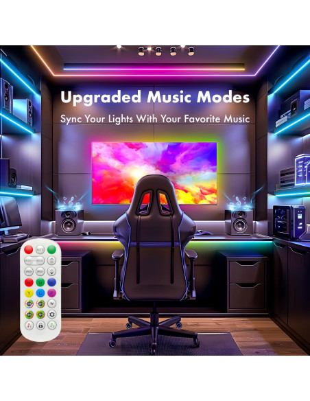 Tira de Luz Neón LED MFWW 5m RGB Control Remoto IP67