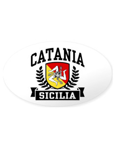 Calcomanía para Parachoques CaféPress Catania 7.6x12.7cm