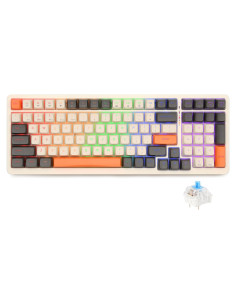 Teclado Mecánico Gaming Rii RK909 Inalámbrico 3 Modos