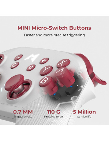 Controlador Inalámbrico MOBAPAD ChiTu para Switch, Efecto Hall