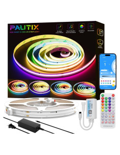 Tira LED PAUTIX RGB Smart IC COB 10m Direccionable Multicolor
