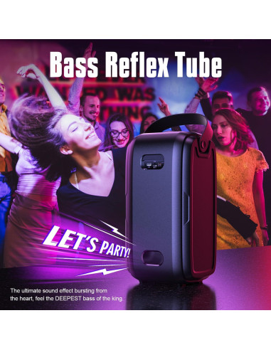 Altavoz Bluetooth W-KING T9-2 180W Portátil IPX5 24H