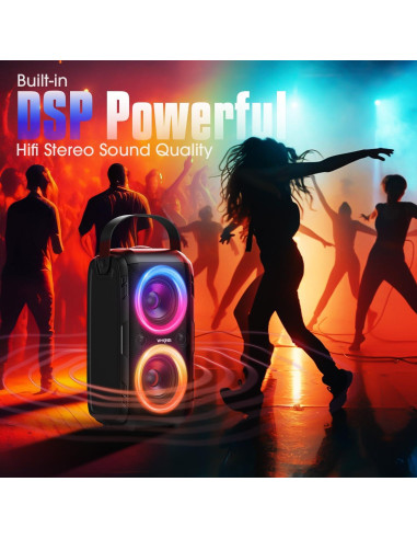 Altavoz Bluetooth W-KING T9-2 180W Portátil IPX5 24H