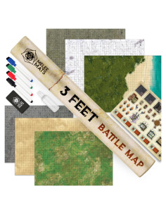 Kit Tapetes D&D Melee Mats 3 Lados Dobles 61x91 cm
