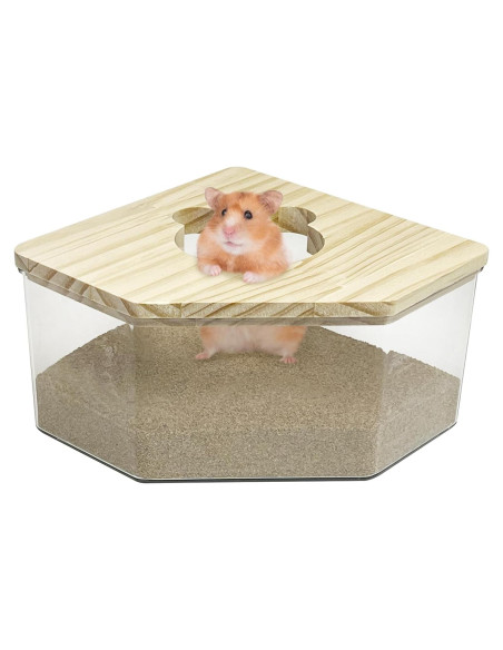 Caja de Baño de Arena para Hámster Kathson Acrílica 12.95cm
