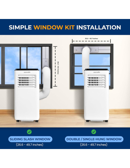 Aire Acondicionado Portátil SereneLife 8000 BTU 3 en 1