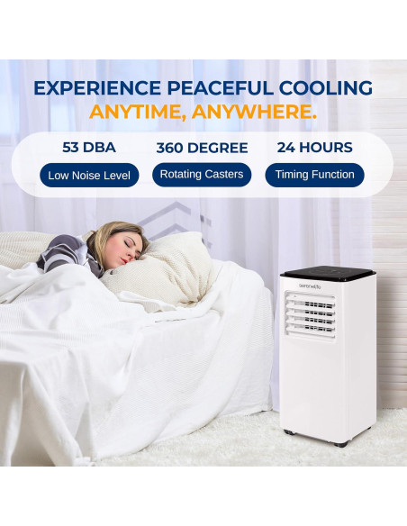 Aire Acondicionado Portátil SereneLife 8000 BTU 3 en 1