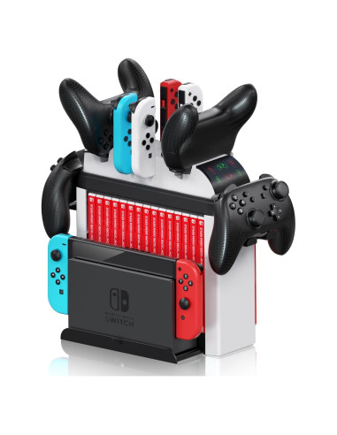 Soporte Organizador Nargos para Nintendo Switch OLED y Joy-Cons