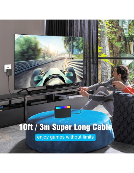 Cargador para Nintendo Switch MARSDOCK 45W Carga Rápida 10FT