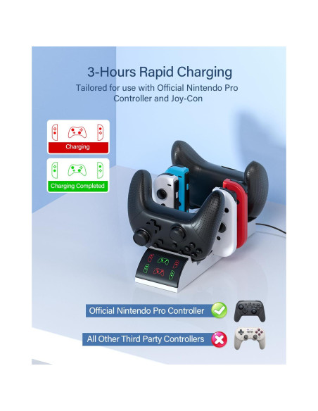 Soporte Organizador Nargos para Nintendo Switch OLED y Joy-Cons Soporte Organizador Nargos para Nintendo Switch OLED y Joy-Cons