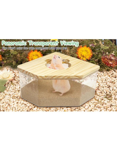 Caja de Baño de Arena para Hámster Kathson Acrílica 12.95cm