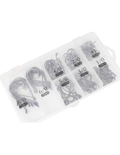 150 Anzuelos Circulares HSYMQ Acero Carbono para Pesca 2