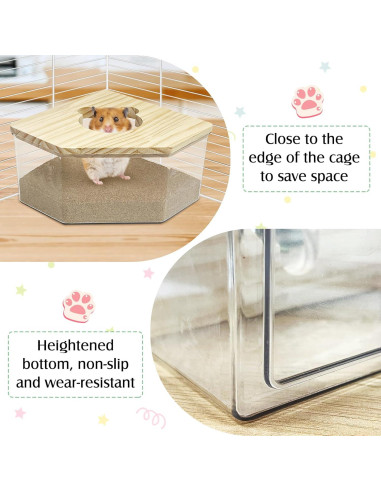 Caja de Baño de Arena para Hámster Kathson Acrílica 12.95cm