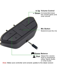 Adaptador de Auriculares Estéreo LevelHike para Xbox One/S 2