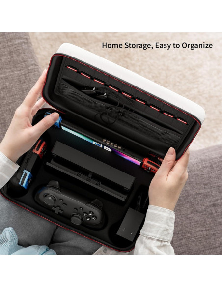 Funda para Nintendo Switch TOENNESEN con protección y 18 tarjetas