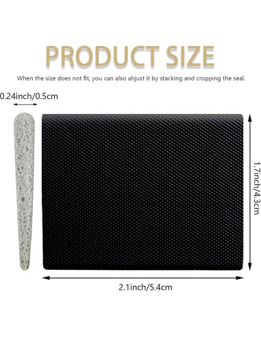 12 Sellos de Esquina Autoadhesivos Naturahand para Puertas