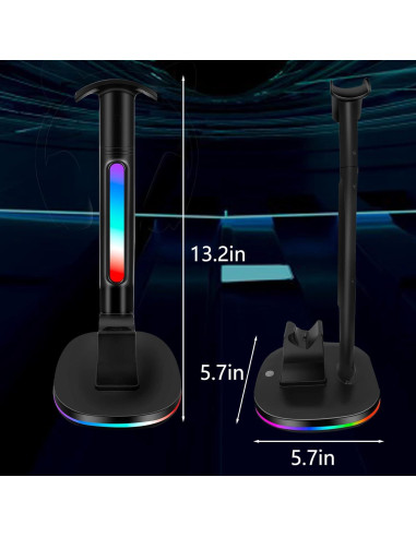 Estación de Carga PS5 JDGPOKOO con Soporte RGB y 2 USB