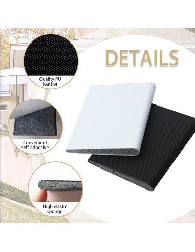 12 Sellos de Esquina Autoadhesivos Naturahand para Puertas