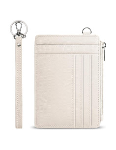 Cartera SEAVILIA Mujer RFID Compacta Beige con Llavero
