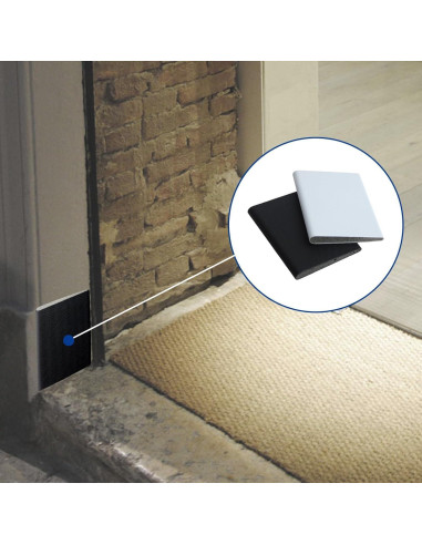 12 Sellos de Esquina Autoadhesivos Naturahand para Puertas