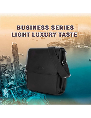 Bolso Cruzado Leathario de Cuero Vegano para Hombres