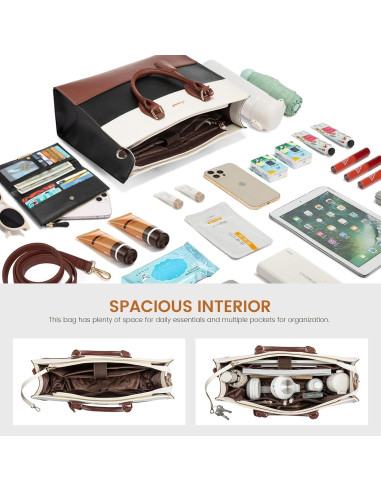 Bolso Tote para Laptop LOVEVOOK 15.6" Impermeable Mujer