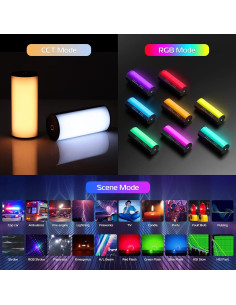 Varita de Luz LED RGB ULANZI 2000mAh 2500-9000K Portátil 2