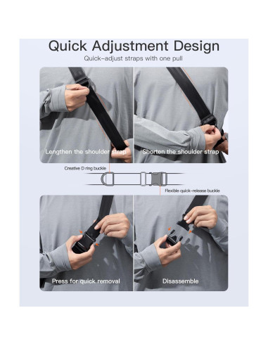 Mochila Bandolera Inateck X-Lite 4L Resistente al Agua