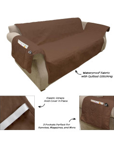 Funda de Sofá Impermeable PETMAKER para Mascotas 3 Cojines 2