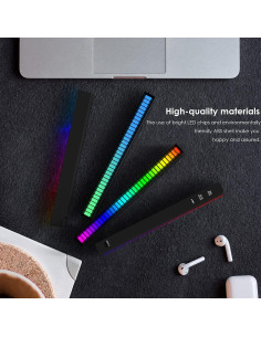 Luz RGB Controlada por Sonido Soulpunk 4Pack Negra 2