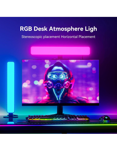 Barra de Luz LED RGB MICTUL con Control Remoto 91 cm