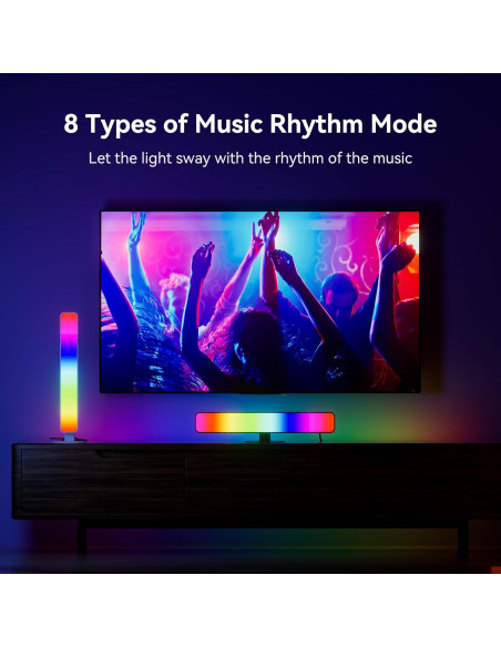 Barra de Luz LED RGB MICTUL con Control Remoto 91 cm