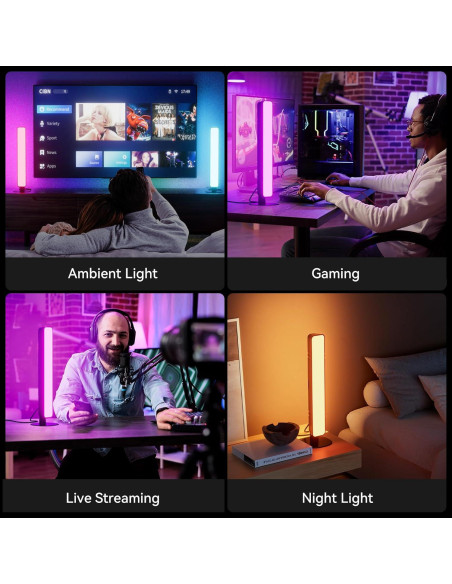 Barra de Luz LED RGB MICTUL con Control Remoto 91 cm