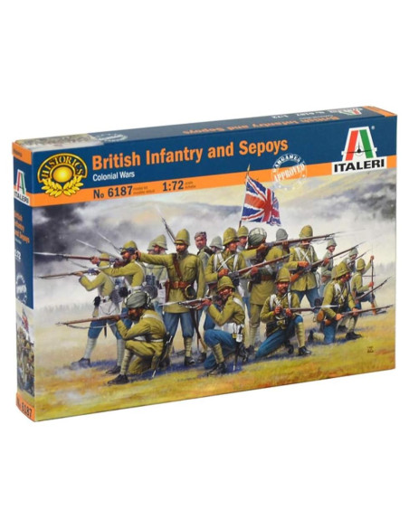 Italeri 6187S 1:72 Infantería Británica y Sepoys