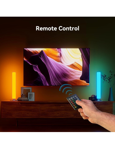 Barra de Luz LED RGB MICTUL con Control Remoto 91 cm
