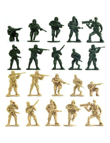 Figuras de Acción Soldados de Plástico Wankko 100 Unidades