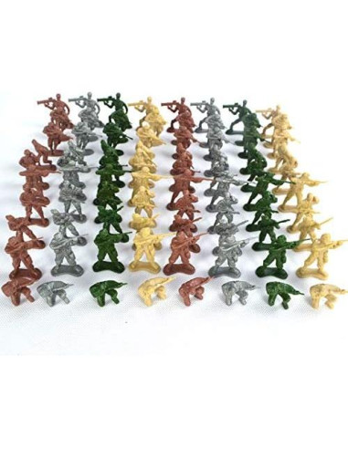 Figuras de Acción Soldados de Plástico Wankko 100 Unidades