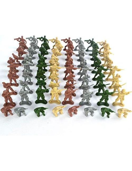 Figuras de Acción Soldados de Plástico Wankko 100 Unidades Figuras de Acción Soldados de Plástico Wankko 100 Unidades