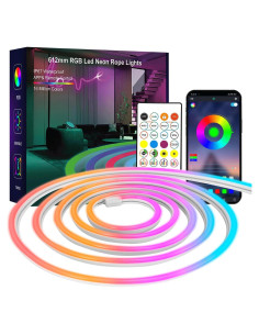 Tira de LED Neón RGB SILFU 5.99m Impermeable Control Remoto