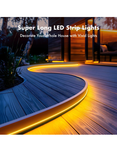 Tira de LED Neón RGB SILFU 5.99m Impermeable Control Remoto