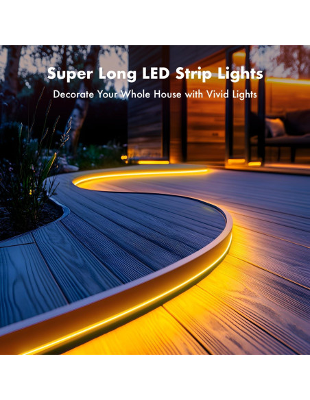 Tira de LED Neón RGB SILFU 5.99m Impermeable Control Remoto