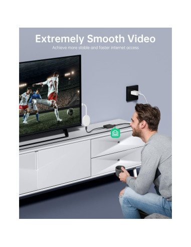 Adaptador Ethernet ELECTOP USB Tipo C a RJ45 100 Mbps Paquete 2