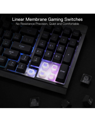 Teclado Gaming Redragon K515 Shiva RGB 98 Teclas Con Cable