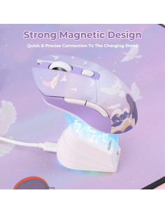 Ratón Gaming Inalámbrico DAREU EM901X 12K DPI RGB Carga Rápida 2