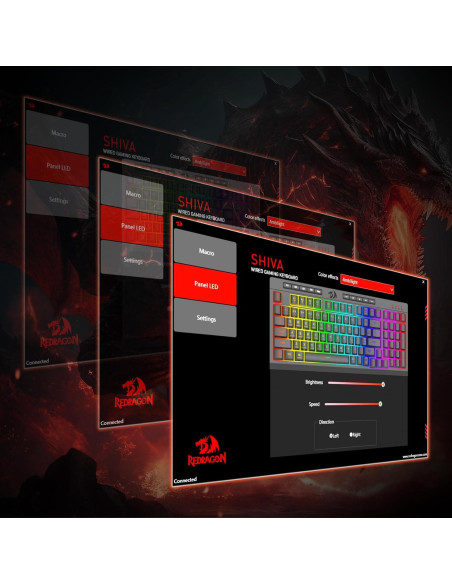 Teclado Gaming Redragon K515 Shiva RGB 98 Teclas Con Cable Teclado Gaming Redragon K515 Shiva RGB 98 Teclas Con Cable