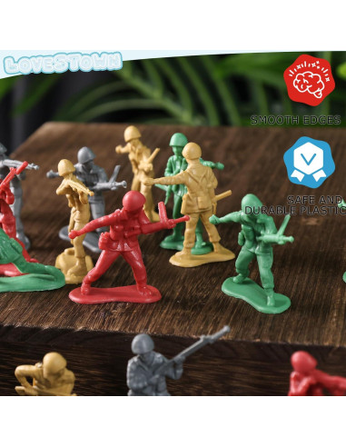 Figuras de Acción Soldados LOVESTOWN 120PCS Plástico 5cm