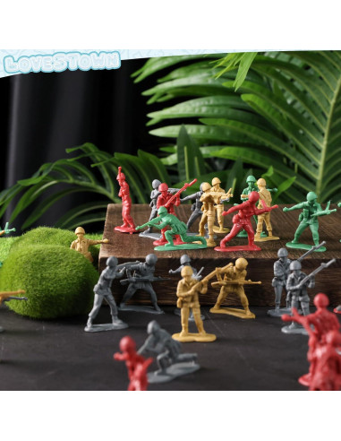 Figuras de Acción Soldados LOVESTOWN 120PCS Plástico 5cm