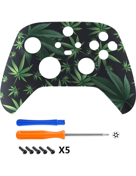 Carcasa eXtremeRate Verde Weeds para Controlador Xbox Series X/S Carcasa eXtremeRate Verde Weeds para Controlador Xbox Series X/S