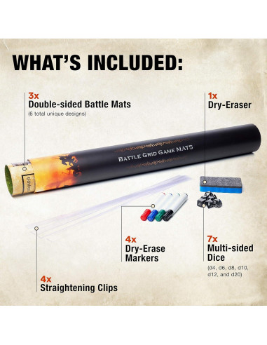 Tapete D&D TidyBoss Doble Cara 61x91 cm + Accesorios