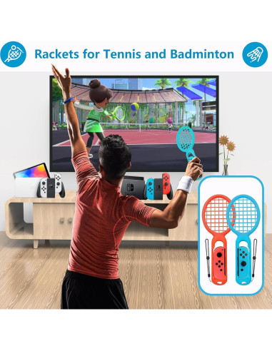 KUNSLUCK Kit 12 en 1 Accesorios para Deportes Nintendo Switch